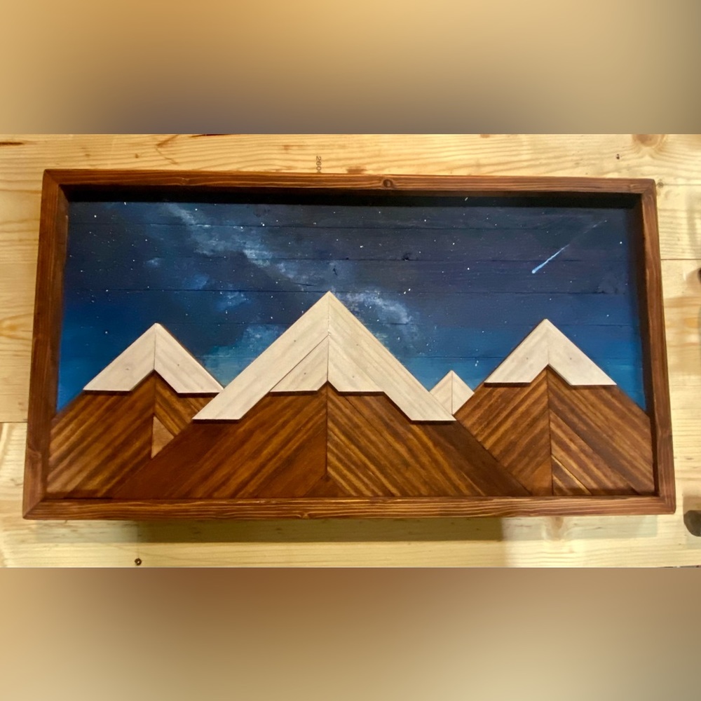 😍custom wood art😍 night sky